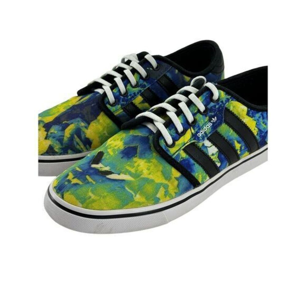 Adidas Skateboard Shoe Unisex Blue / Green Deadstock Size Men 8 /‎ Women 9.5